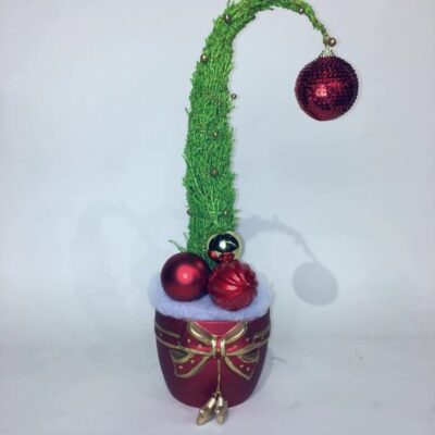 CH026-Grinch Tree Ceramic Pot