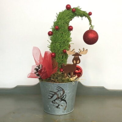 CH002 Grinch Tree Metal Pot