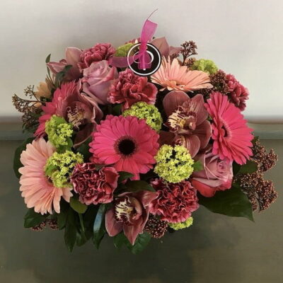 FA011 Crimson Ringing Flower Arrangement