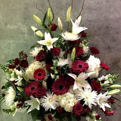 FB014-Commemorative Floral Basket