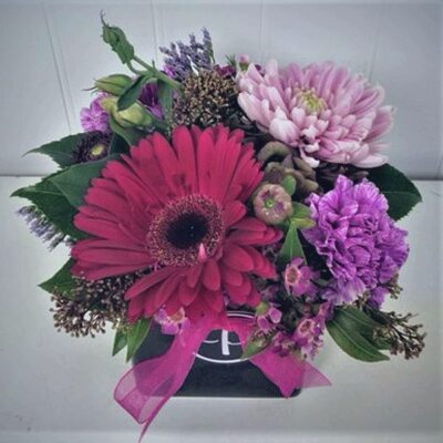 PP015 Lavender and Burgundy Arrangement