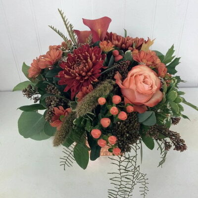 TG016-Dusty Pink Thanksgiving Flower Arrangement