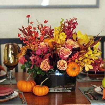 TG021-Celebration Time Thanksgiving Flower Arrangement