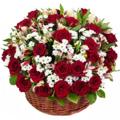 FB015-Luxury Floral Basket