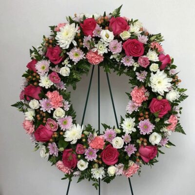 WR012 Heavenly Cloud Sympathy Wreath
