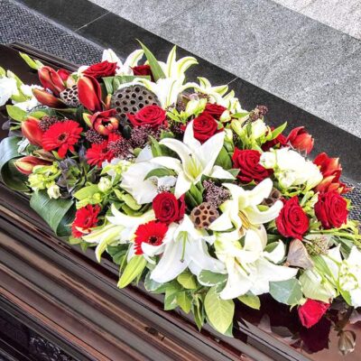 CF019 Gates of Heaven Casket Flower Arrangement