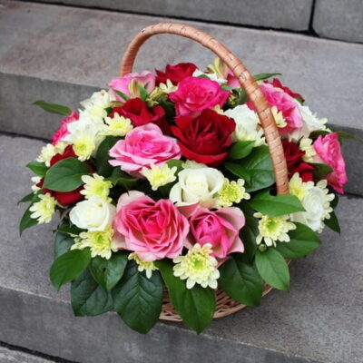 FB006-Floral Basket