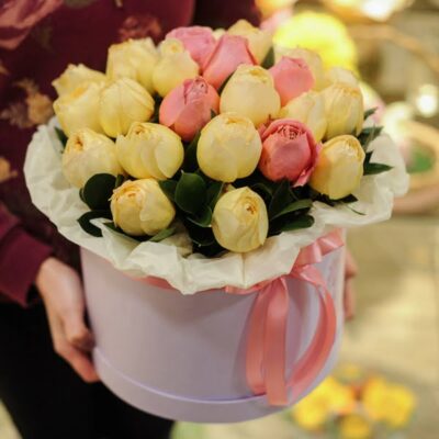 HB002-Flower Hat Box