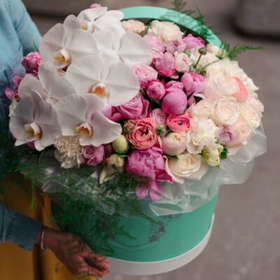 HB003-Flower Hat Box