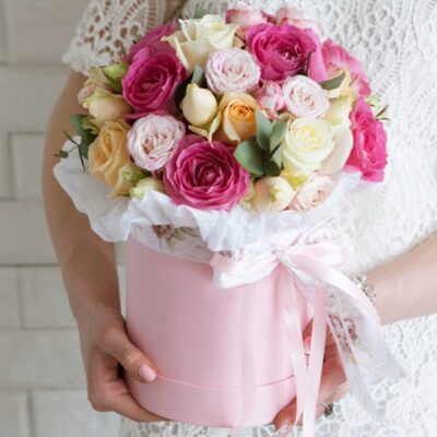 HB004-Flower Hat Box