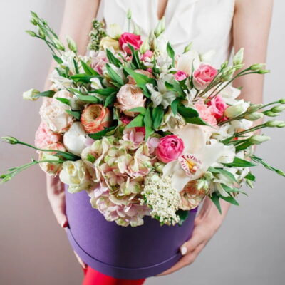 HB009-Flower Hat Box