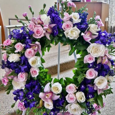 WR006-Heavenly Paradise Sympathy Wreath